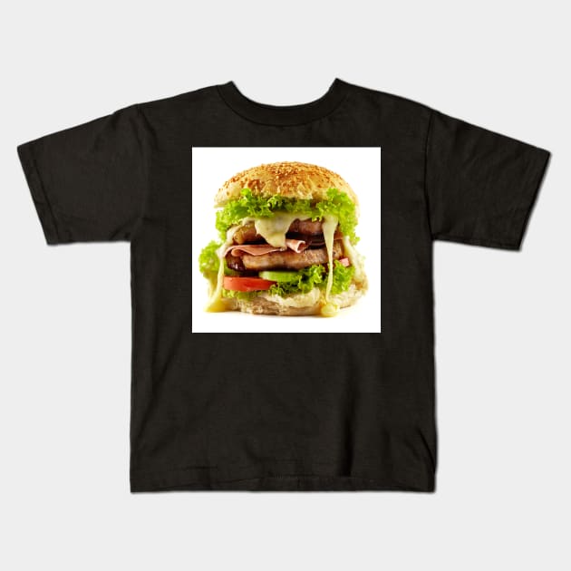 Homemade steak burger Kids T-Shirt by naturalis